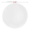 White with Silver Antique Floral Round Disposable Plastic Dinner Plates - 10.25" (120 Plates)